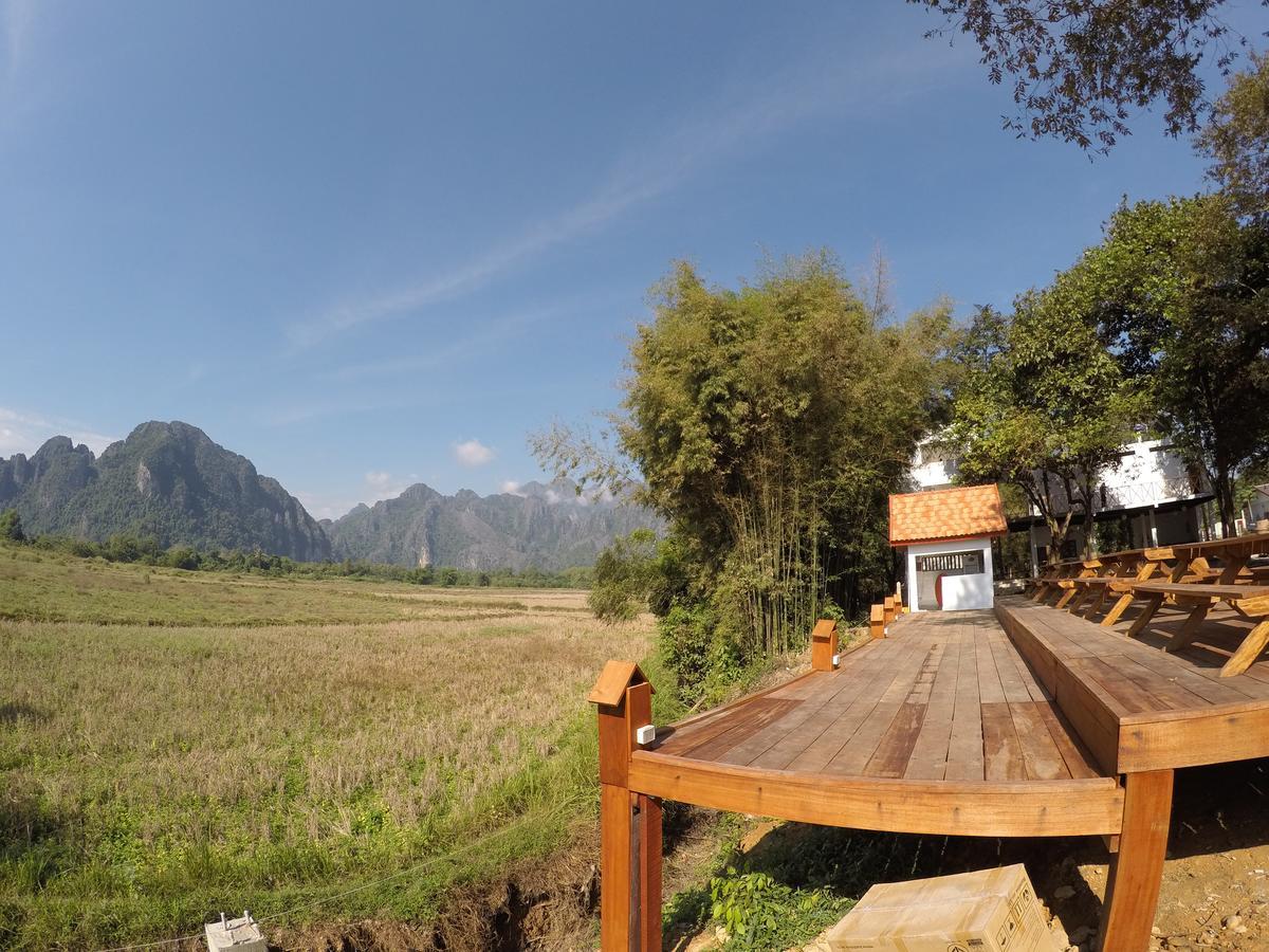 Jungle Paradise Vangvieng - Bungalows Vang Vieng Bagian luar foto